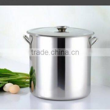 Tall Straight-shaped Non-magnetic Stainless Steel Stockpot/commercial Stock Pot/soup Bucket photo-3