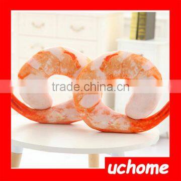 UCHOME factory wholesale creative shrimp u-shape pillow neck pillow