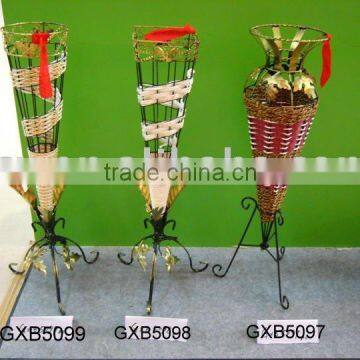 metal rattan Flower Pot