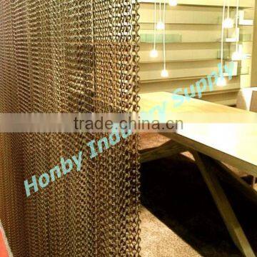 Interior Design Used Aluminum Chain Restaurant Room Divider