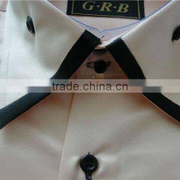 Custom Designer Shirts High Collar Shirts,Man White Contrast Shirts photo-4