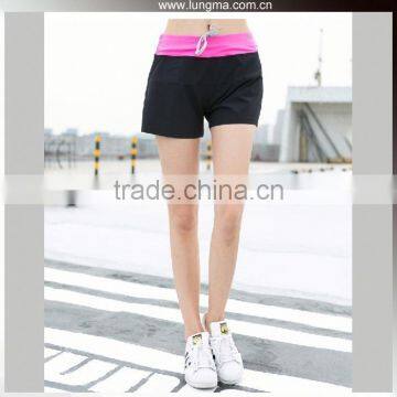 4 Needle 6 Thread Gym Wear Women Running Activewear Yoga Short Pants Booty Shorts For Wholesale photo-3