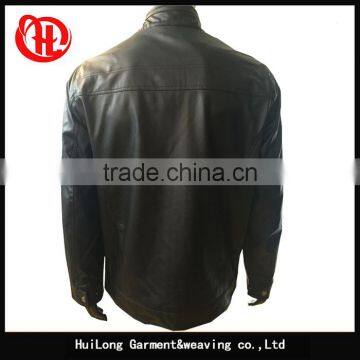 OEM Professional Manufacture pu Leather Jacket Men Jacket photo-2