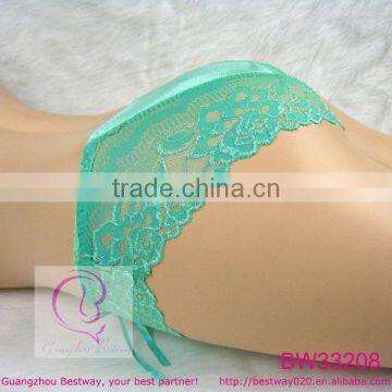 Sexy Cute Satin Bikini Panties With Lace Trim for Young Girls photo-5