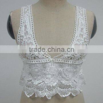 Low Price Fashionable Ladies Summer Crochet Lace Vest photo-3