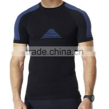 Compression short sleeve seamless knitwear
