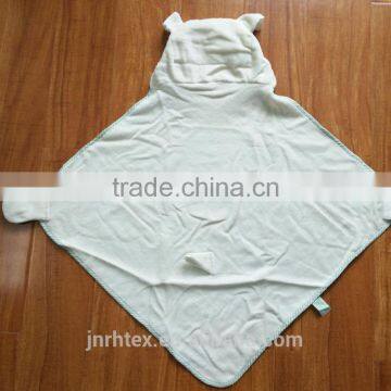 Sheep Cotton Velour Animal Baby Blanket With Hood photo-2