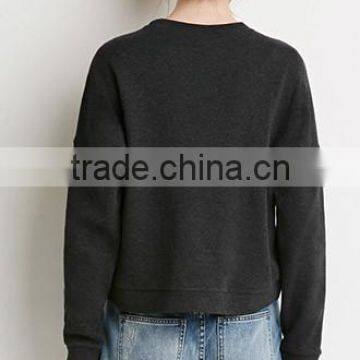 In 2015 the Spring and Autumn Period and the New Classic Irregular Loose Long-sleeved Cotton Fleece photo-3