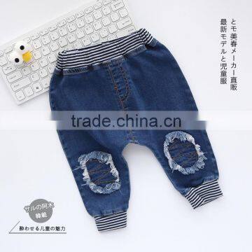 S33290W Girls jeans pants Autumn 2017 children's clothing jeans blue trousers