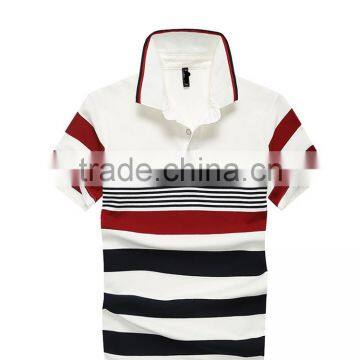 Newest Popular Polo Men Short Sleeve Wholesale Striped T-shirt