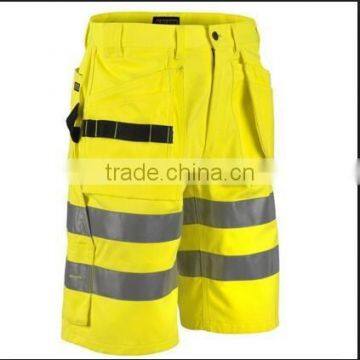 Yellow / Orange Colors Tape Waterproof Hi--Vis Short Pants