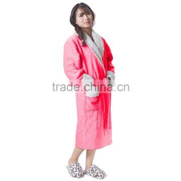 Pretty Girl New Design Coral Fleece Bathrobe photo-2