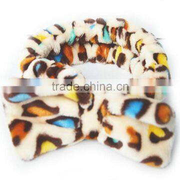 Hot Selling Candy Color Elastic Bow Velvet Elastic Shower Headbands photo-2