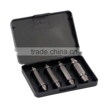 4pc Screw Extractor Drill Guide Set Removal Broken Screw Bolts Fastner Easy Out Wood Bolt Stud Remover Tool Kit High Quality photo-2