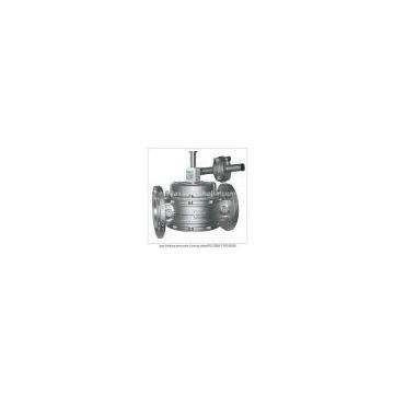 gas limiting pressure closing valve