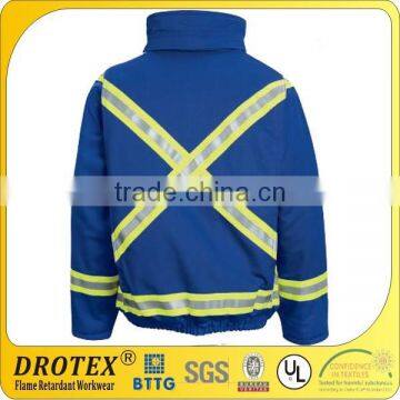 Anti-Static and Flame Resistant Bomber Jacket With Reflective Trim photo-2