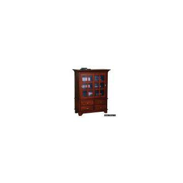 Tall sliding door home storage cabinet