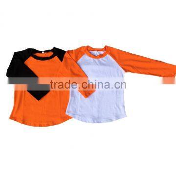 Wholesale Boys Pumpkin Raglan t Shirt Children Halloween Boutique Baseball Cotton Long Sleeve Raglan Tops photo-5