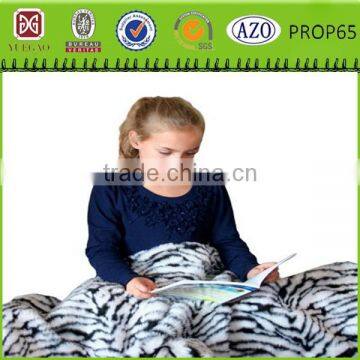 throw baby blanket mink blanket zebra Faux fur blanket