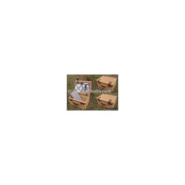 Picnic set, picnic basket, willow picnic basket, picnic hamper