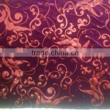 100%Polyester gilding KS korea velvet Fabric for garment