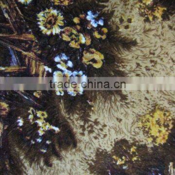 100% polyester flower print velvet fabric upholstery fabric