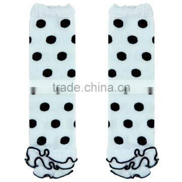 Wholesale photography hot white and black polka dots girls leg warmers M5051702