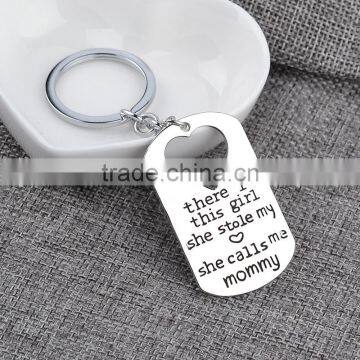 Fashion DIY Keychain and Necklace Heart Gift New Mommy Daddy Mother Father's Day photo-6