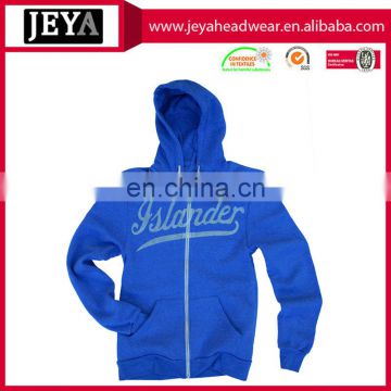 High quality Pacific Royal Navy Super soft Tri-Blend Zipup Pullover Hoodie For 2016