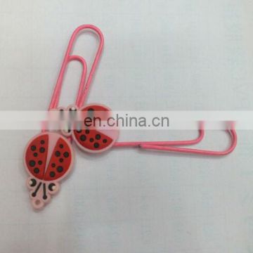 ladybird style metal and rubber bookmark clips for wholesale