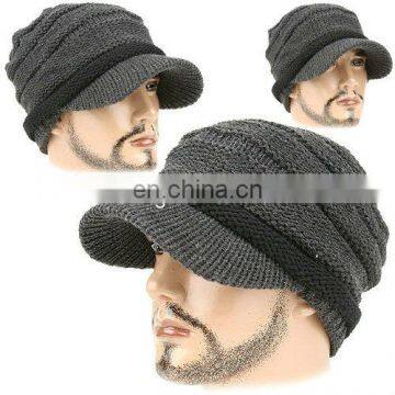 100% Acrylic men knitted cap