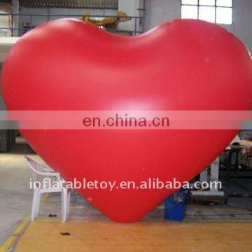 Red heart inflatable helium balloon