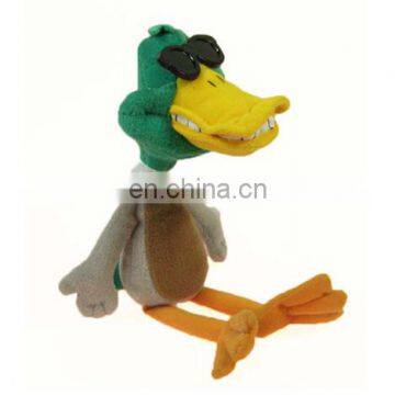 Company mascot promotional duck wearing sun glasses plush toys