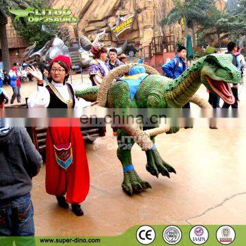 Playground Equipment-Dinosaur Pull a Cart