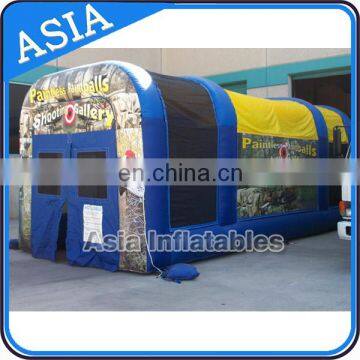 Custom Big Inflatable Paintball Tent / Outdoor Inflatable Paintball For Events