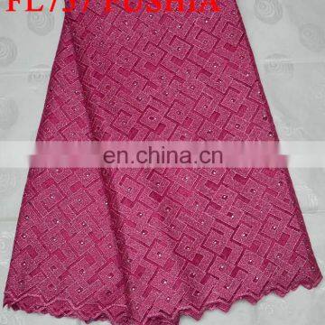 Latest Design Hot Selling Lace Fabric for Garment(FL757)high Quality/best Price/in Stock/popular/fashion/prompt Delivery photo-3