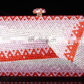 Beautiful shining evening handbag clutch bag