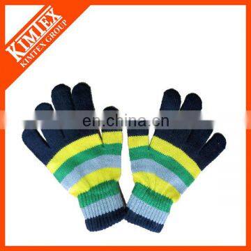 Wholesale Cheap Striped Kids winter gloves