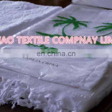 Wholesale haji towel in mid-east market cheap cotton hajj use and jacquard style ihram towel