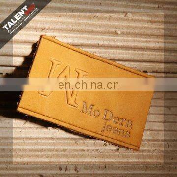 Custom Handbag Garment Embossed Leather Label photo-3