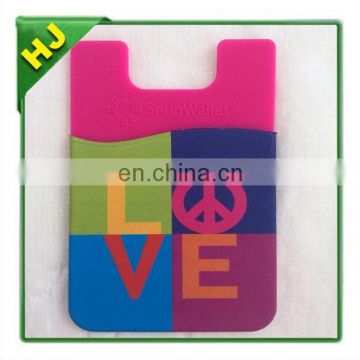 Silicone cell phone wallets