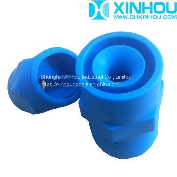 Plastic PP High flow Pipe cleaning spray full cone nozzle