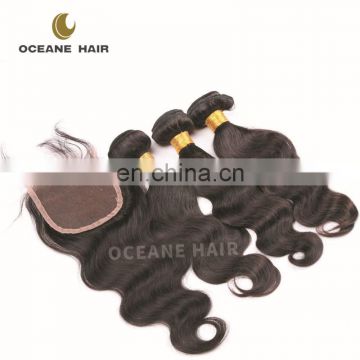 grade aaa cheap brazilian human hair weave lace closure