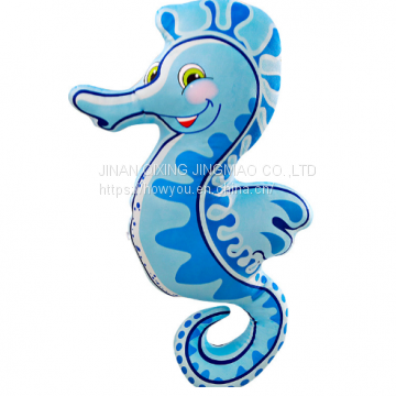 China Factory Wholesale Cute Plush Sea Horse Toy Pillow