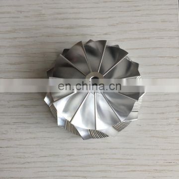 TD04HL 20T 49189-X 47.04/58.00mm 11+0 blades NOSE:10.00 Turbo Billet/Milling/aluminum 2618 compressor wheel for 49189-07220