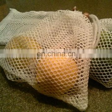 Small sealed bulk fruit drawstring mesh bag