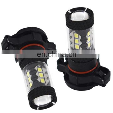 2X 6000K HID White High Power 80W LED H16 5202 Fog DRL Light Bulbs