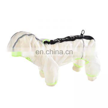 Transparent Lightweight Reflective Puppy Poncho Durable Hoodies Dog Raincoat Jacket