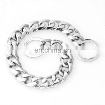 2019 New Trendy Luxurious Golden Stainless Steel Dog Collars and Leash photo-2