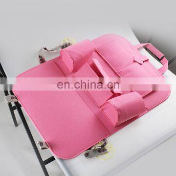 Felt Car Seat Back Organizer Pink Color photo-5